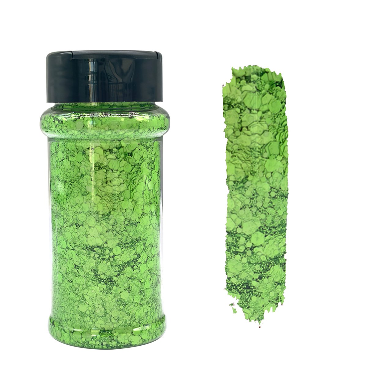Chunky Glitter 12Colors Fluorescence Matte Chunky Glitter for Crafts, Craft Glitter for Resin Nail Art, DIY Crafts, Bulk Face Glitter for Festival Makeup - 图片 4