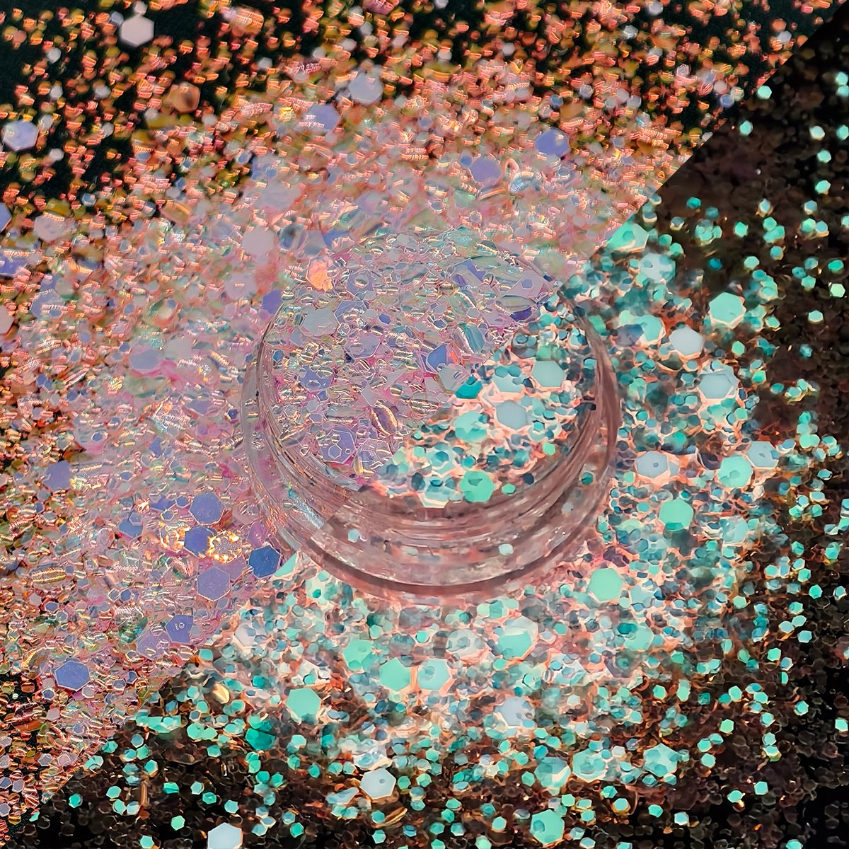 GLow In The Dark Opal Chunky Glitter