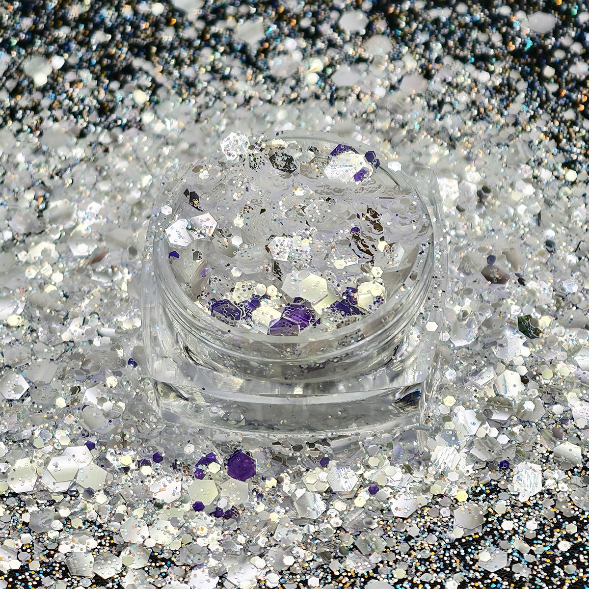 High Sparkling fluorescent Chunky glitter