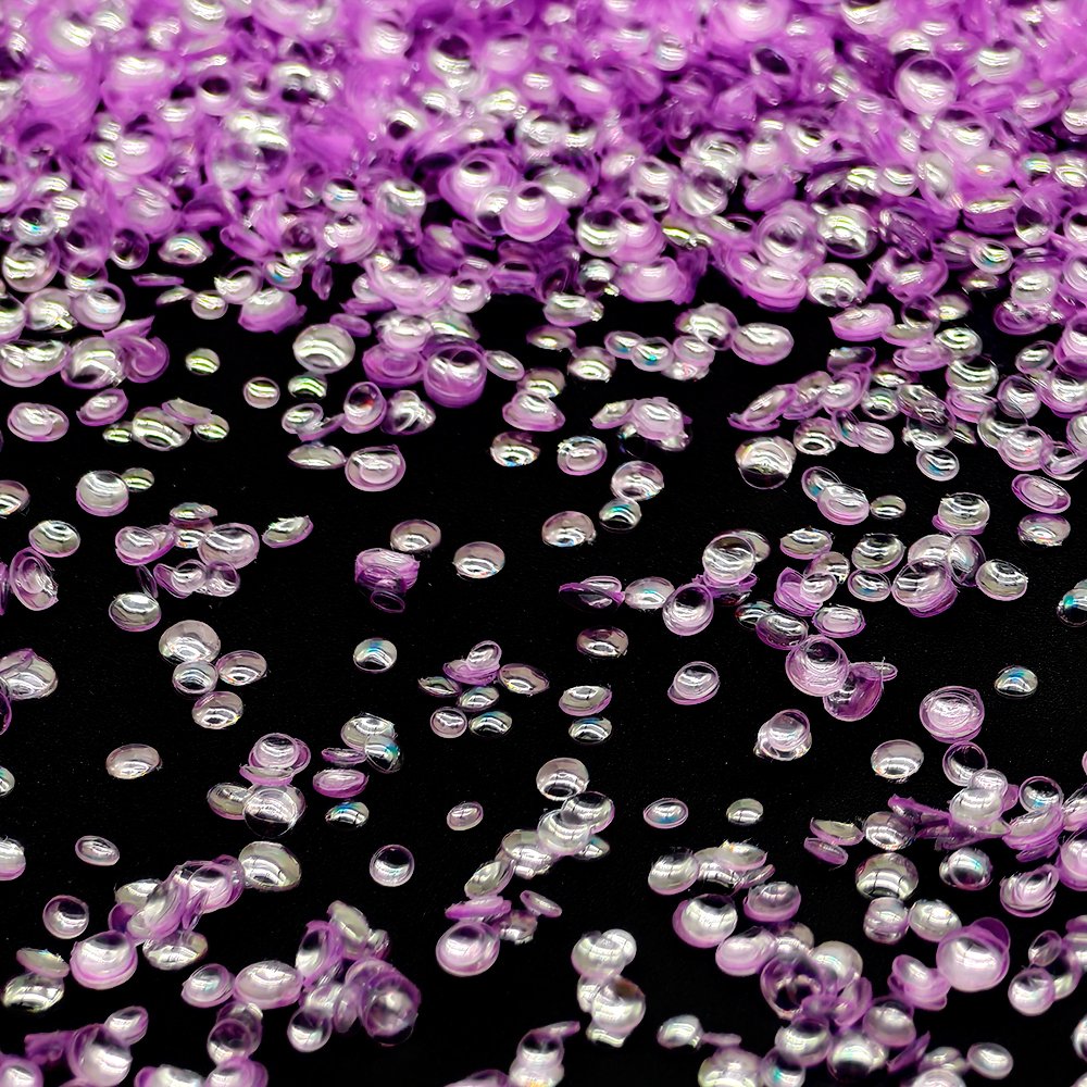 Shifting 3D Pearls Glitter Bubble