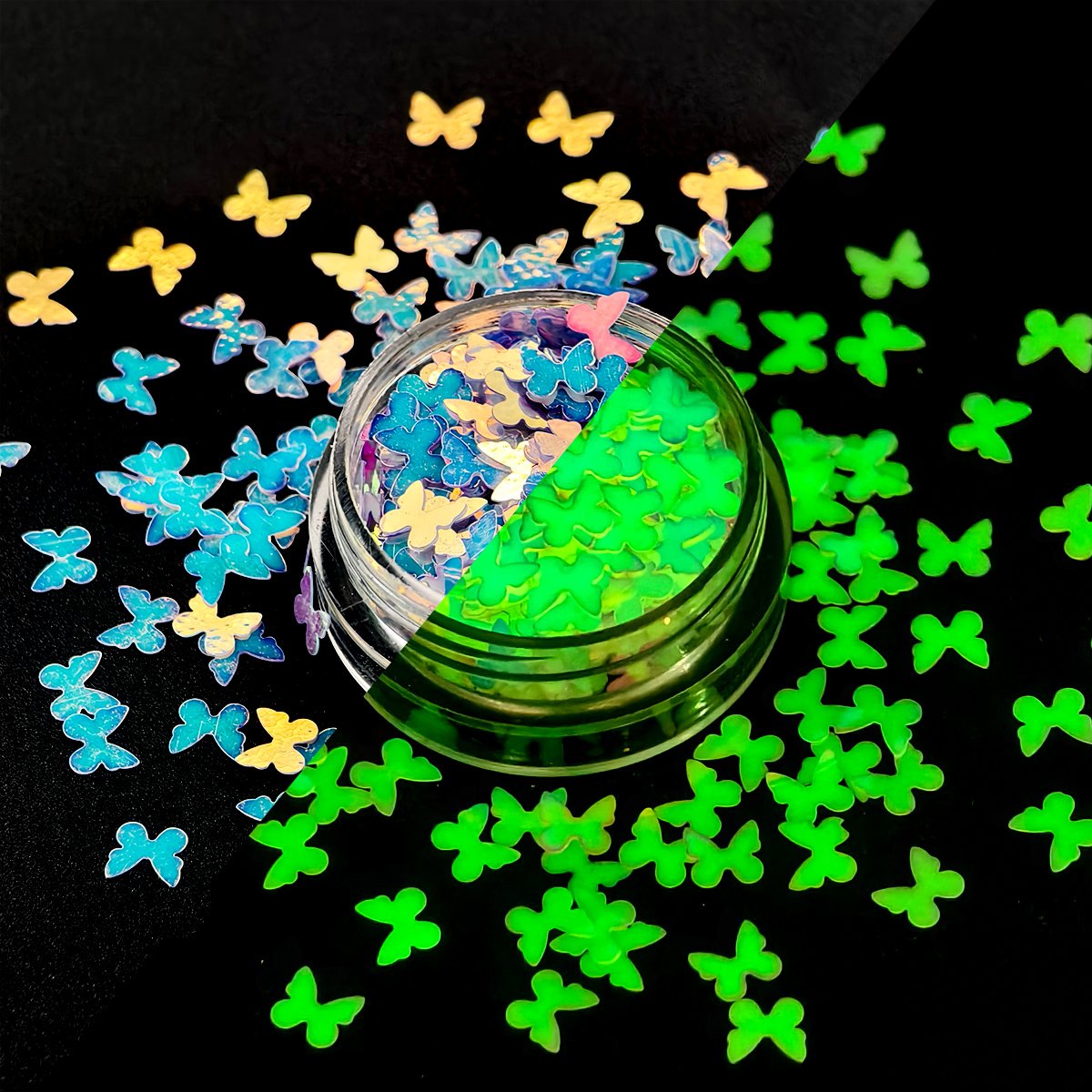 Butterfly Shape Glow Glitter - Image 5
