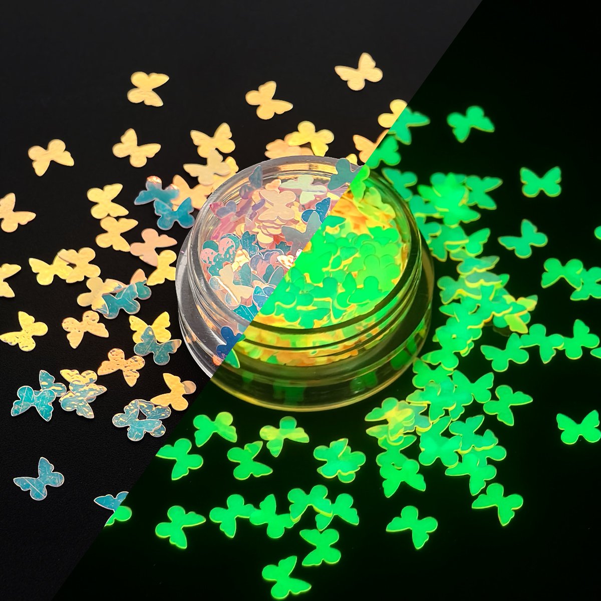 Butterfly Shape Glow Glitter - Image 4