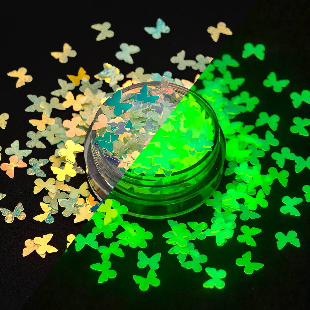 Butterfly Shape Glow Glitter - Image 2